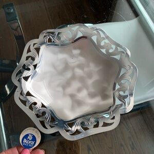 IKORA SILVER-PLATED BOWL candy dish - MADE IN GERMANY - 3 LEGS vintage